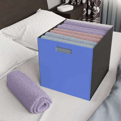 Periwinkle Felt Storage Box Foldable Organizer Bin Home Storage Basket