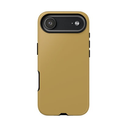 Muted Gold Tough Cell Phone Case Matte or Glossy Protective Case iPhone Samsung
