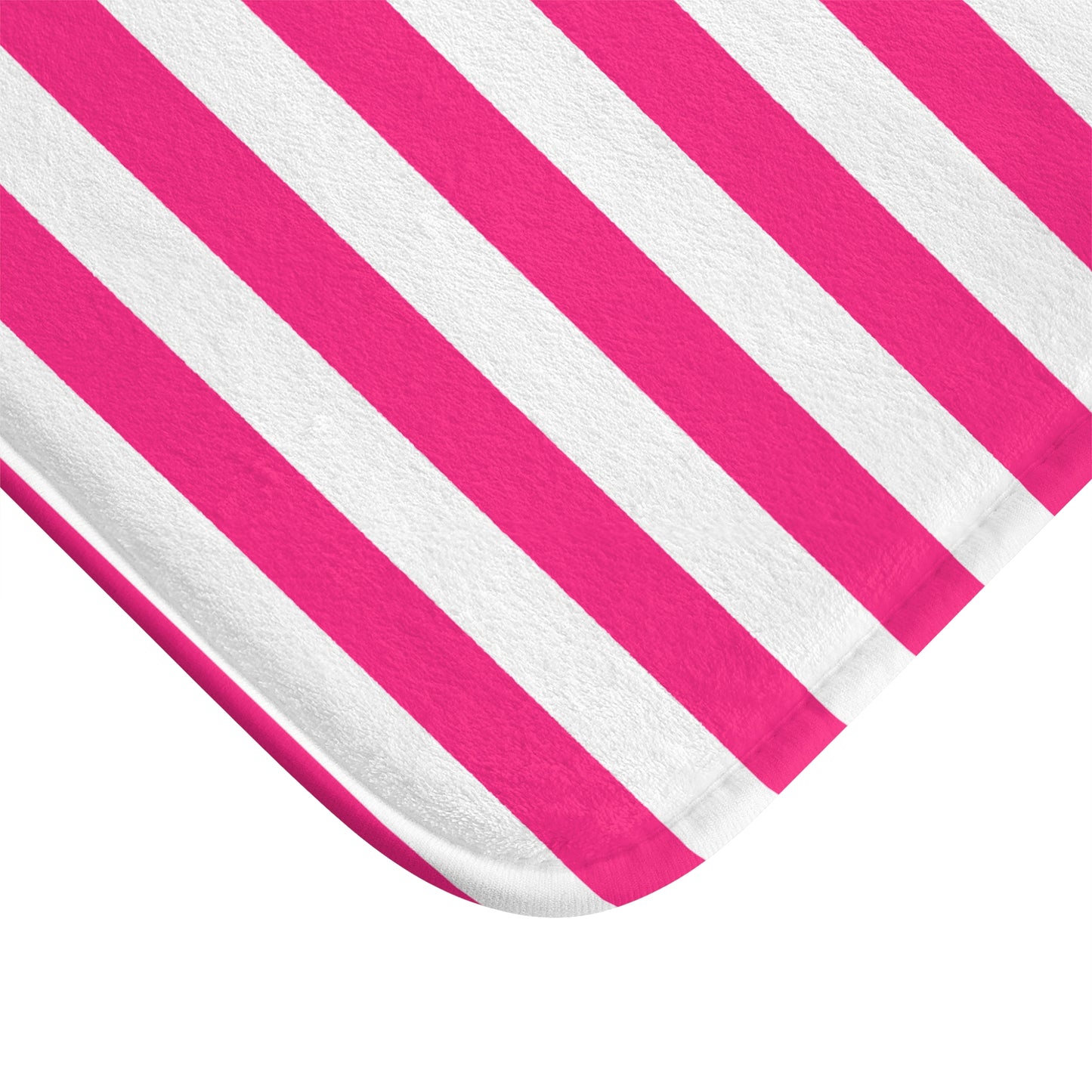 Pink Stripe Bath Mat Pink Bathroom Mat