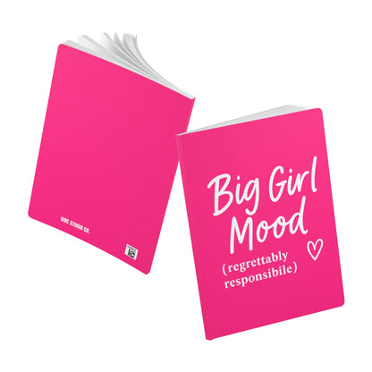 Pink Big Girl Mood A5 Lined Journal