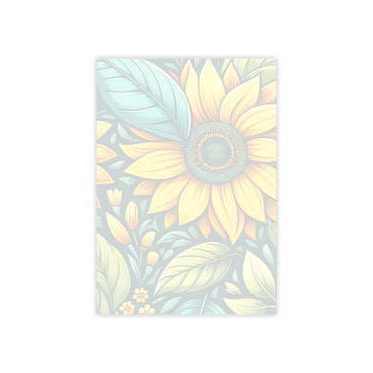 Sunflower Grove Sticky Notes Sunflower Post It Notes Botanical Notes (7 Sizes)