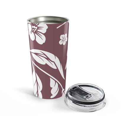 Mauve Floral 20oz Stainless Steel Tumbler | Coordinated Collection