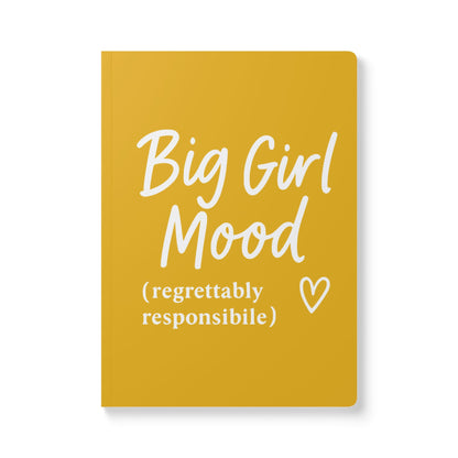 Honey Yellow Big Girl Mood A5 Lined Journal