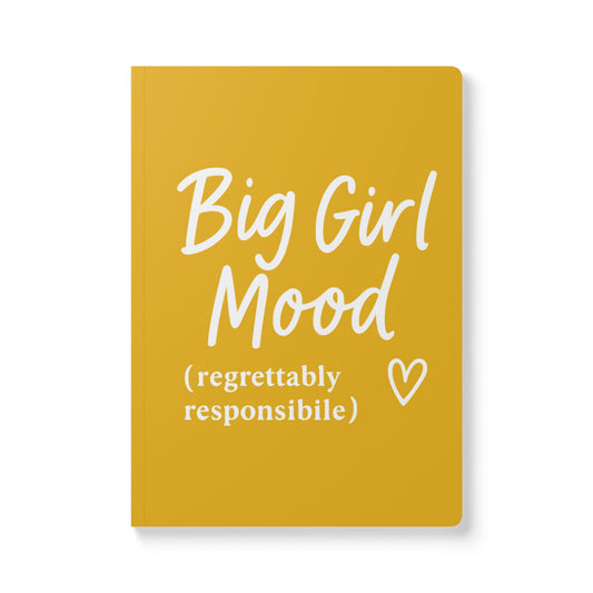 Honey Yellow Big Girl Mood A5 Lined Journal