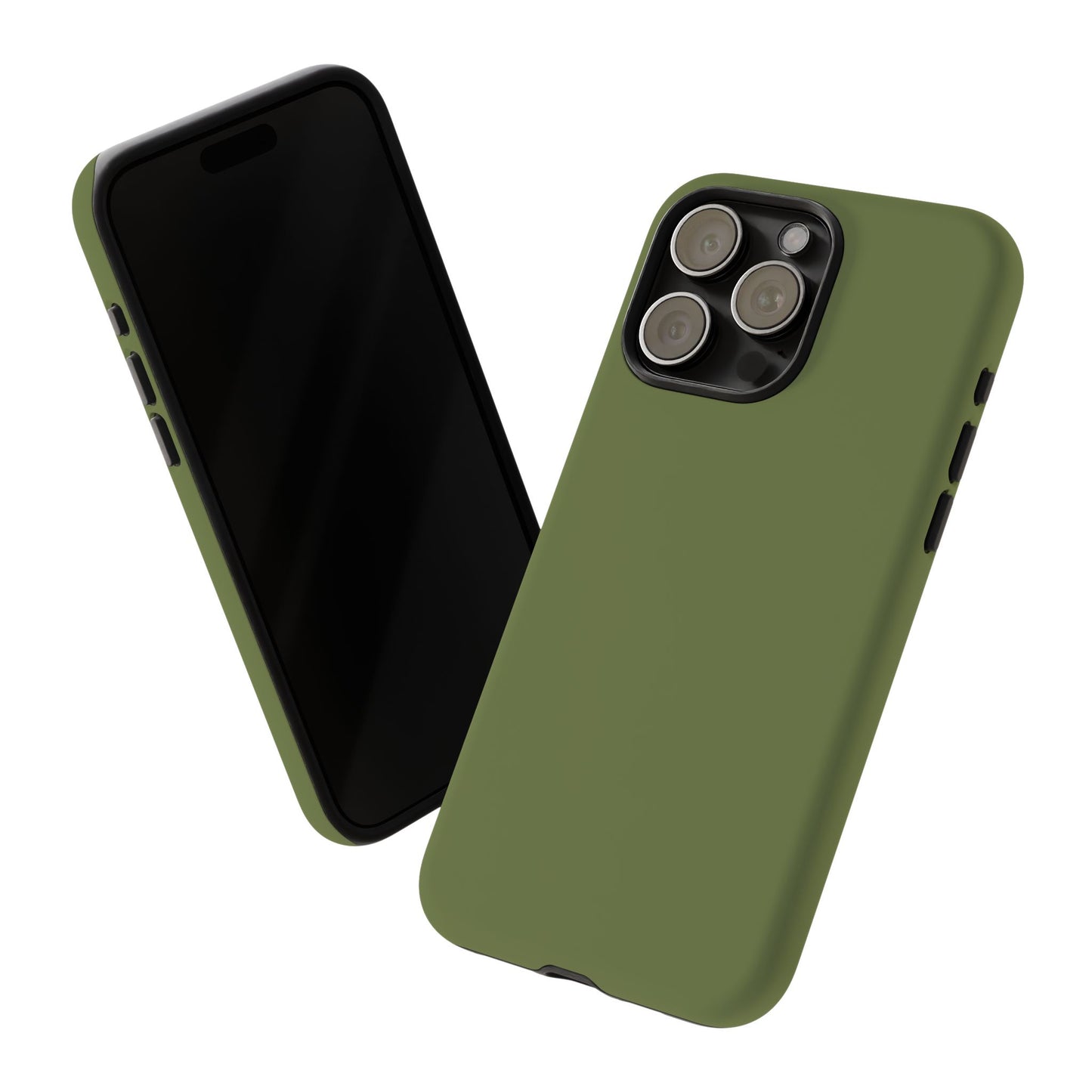 Olive Tough Cell Phone Case Matte or Glossy Protective Case iPhone Samsung
