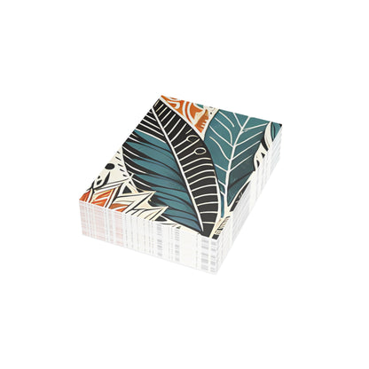 Botanical Leaves Blue Postcards