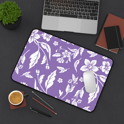 Purple Floral Desk Pad (12x18, 12x22 or 16x32)
