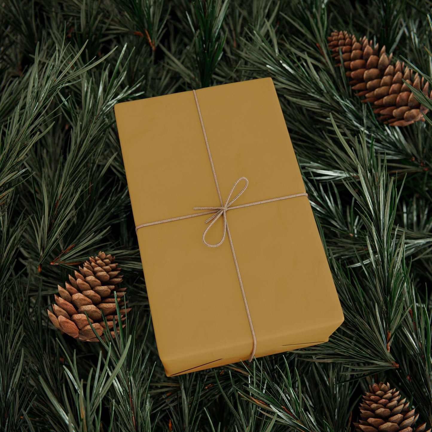 Muted Gold Wrapping Paper Matte or Glossy Gift Wrap 3 Sizes Fine Art Paper