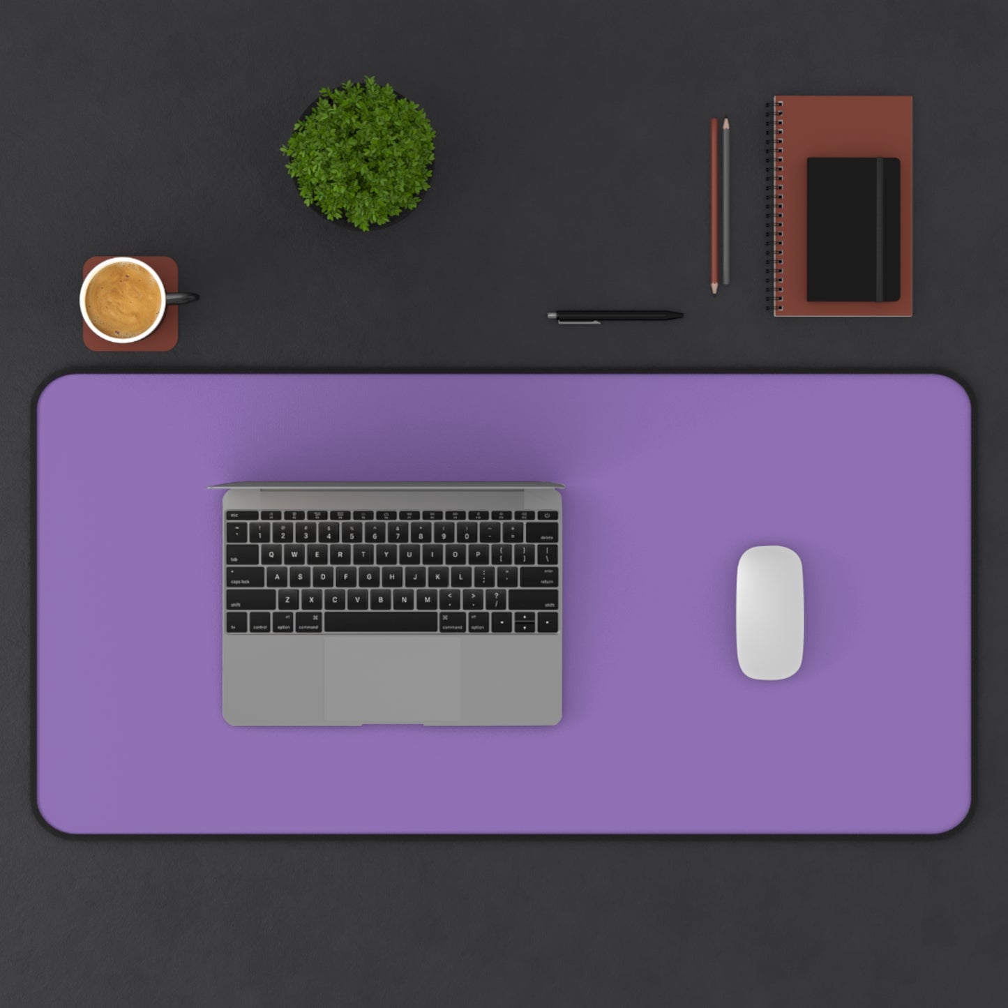 Purple Desk Mat Color Coordinated Collection (12x18, 12x22, 16x32)