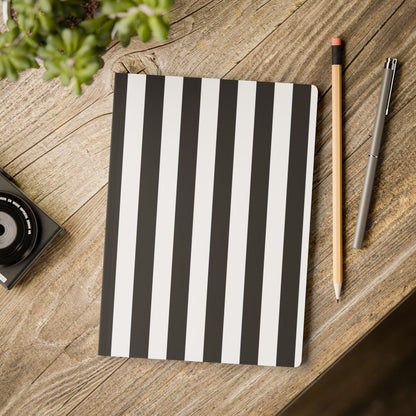 Black Stripe A5 Lined Journal, 100 or 200 pages