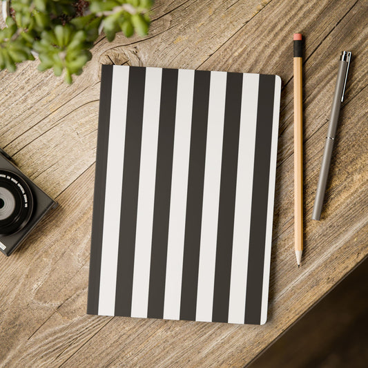 Black Stripe A5 Lined Journal, 100 or 200 pages