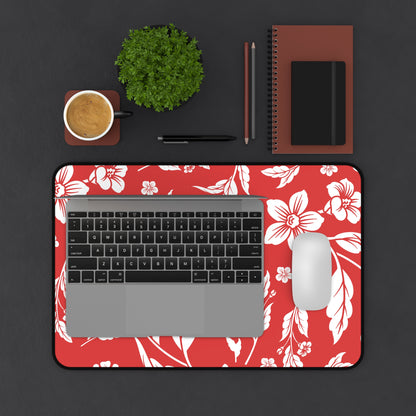 True Red Floral Desk Pad (12x18, 12x22 or 16x32)