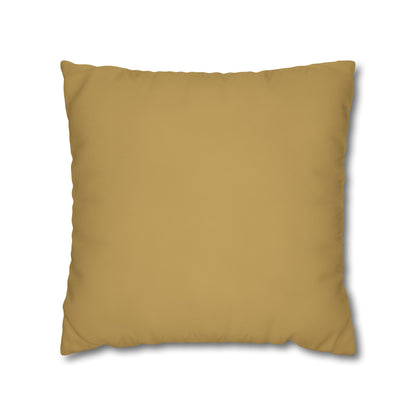 Muted Gold Canvas Pillow Cover 20x20