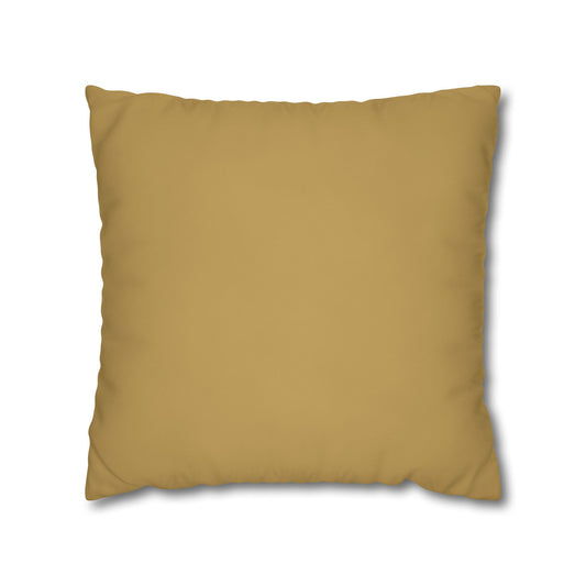 Muted Gold Canvas Pillow Cover 20x20