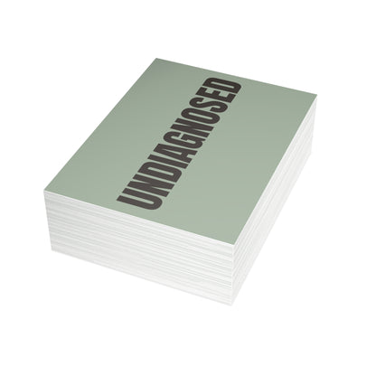 Sage Postcard Set Pack of 10, 30 or 50 w/ Envelopes | Coordinated Collection