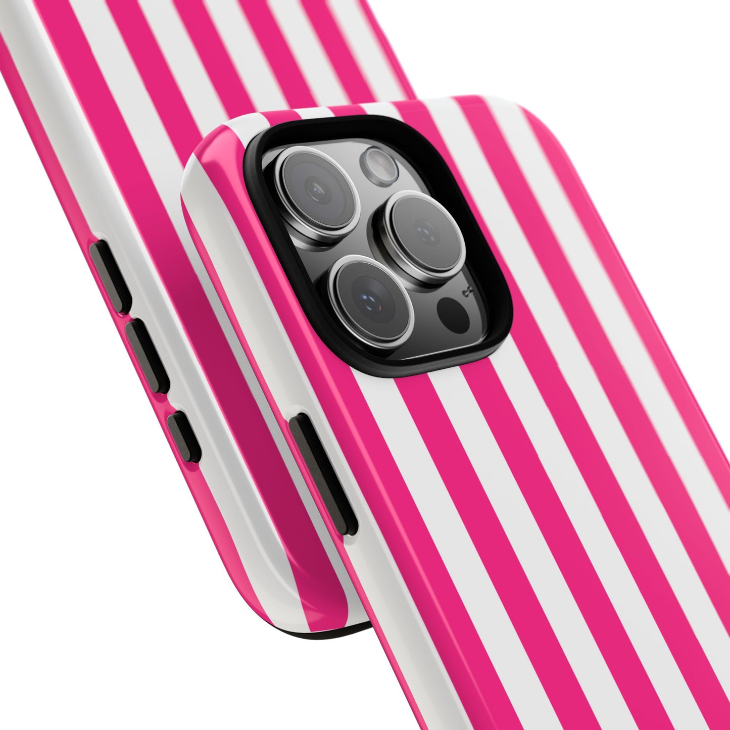 Pink Stripe Tough Phone Case for iphone or Samsung
