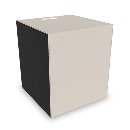 Latte Cream Felt Storage Box Foldable Organizer Bin Home Storage Basket