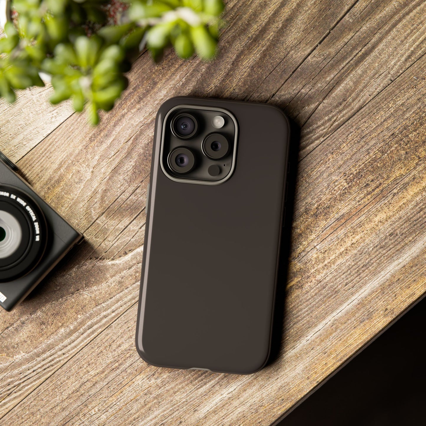 Muted Charcoal Tough Cell Phone Case Matte or Glossy Protective Case iPhone Samsung