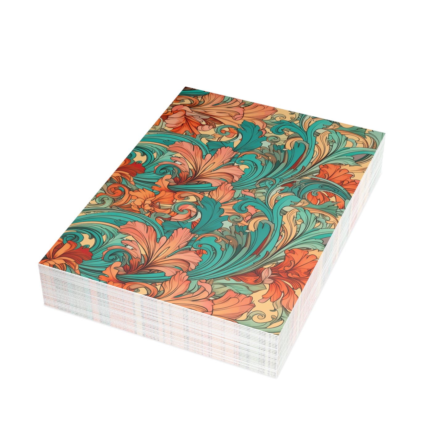 Coral Flourish Postcards Botanical Floral Postcard Set