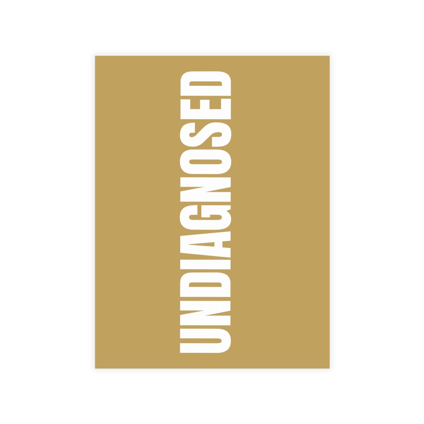 Muted Gold Postcard Set Pack of 10, 30 or 50 w/ Envelopes | Coordinated Collection