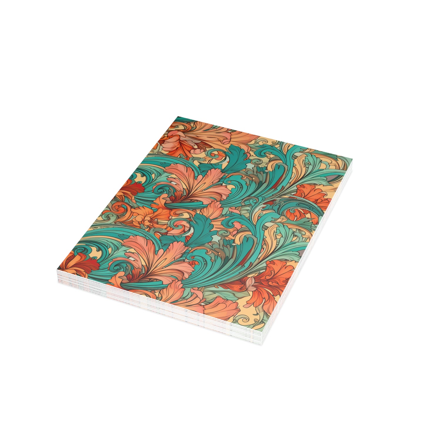 Coral Flourish Postcards Botanical Floral Postcard Set