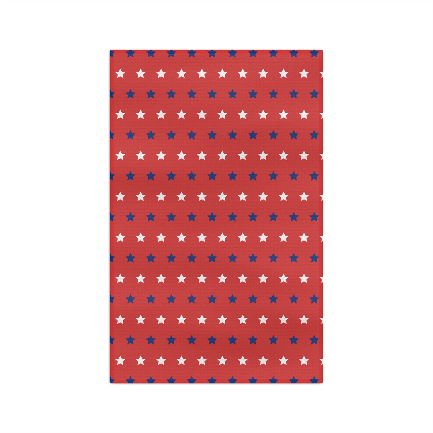 Red, White and Blue Stars Microfiber Tea Towel