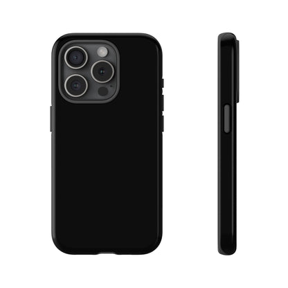 Black Tough Cell Phone Case Matte or Glossy Protective Case iPhone Samsung