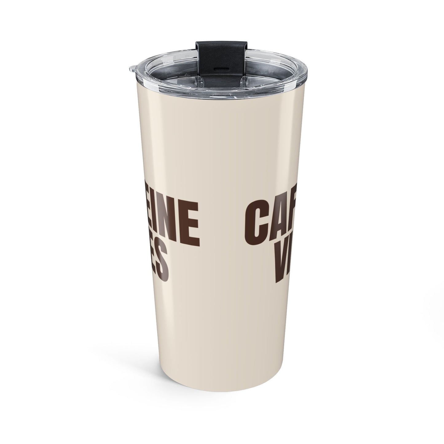 Latte Cream Caffeine Vibes 20oz Stainless Steel Tumbler | Color Coordinated Collection