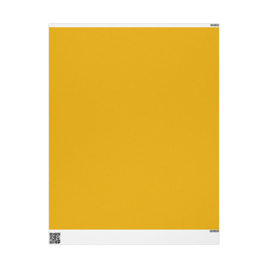 Honey Yellow Wrapping Paper Matte or Glossy Gift Wrap 3 Sizes Fine Art Paper
