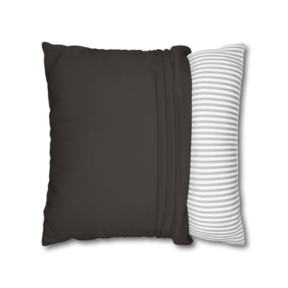 Muted Charcoal Canvas Pillow Cover 20x20