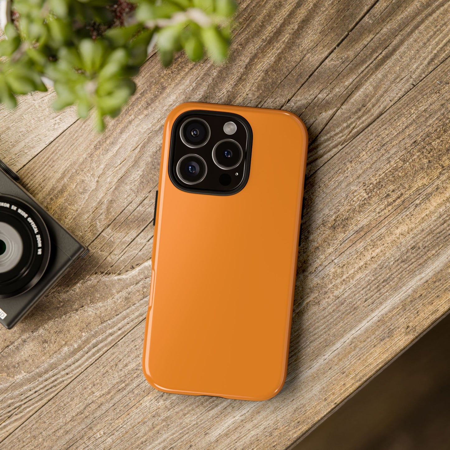 Tangerine Tough Cell Phone Case Matte or Glossy Protective Case iPhone Samsung