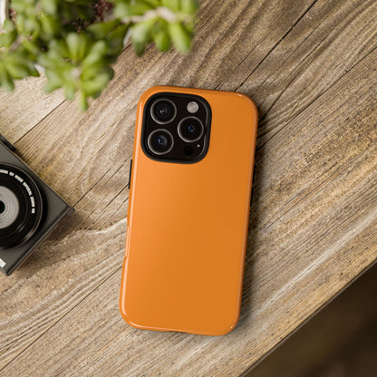 Tangerine Tough Cell Phone Case Matte or Glossy Protective Case iPhone Samsung