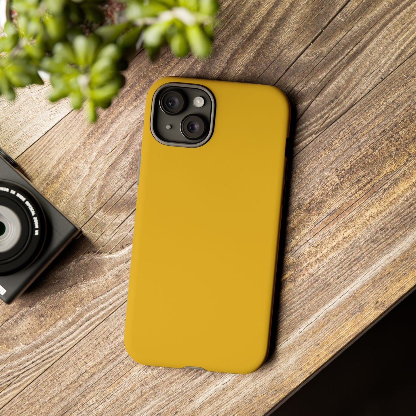 Honey Yellow Tough Cell Phone Case Matte or Glossy Protective Case iPhone Samsung