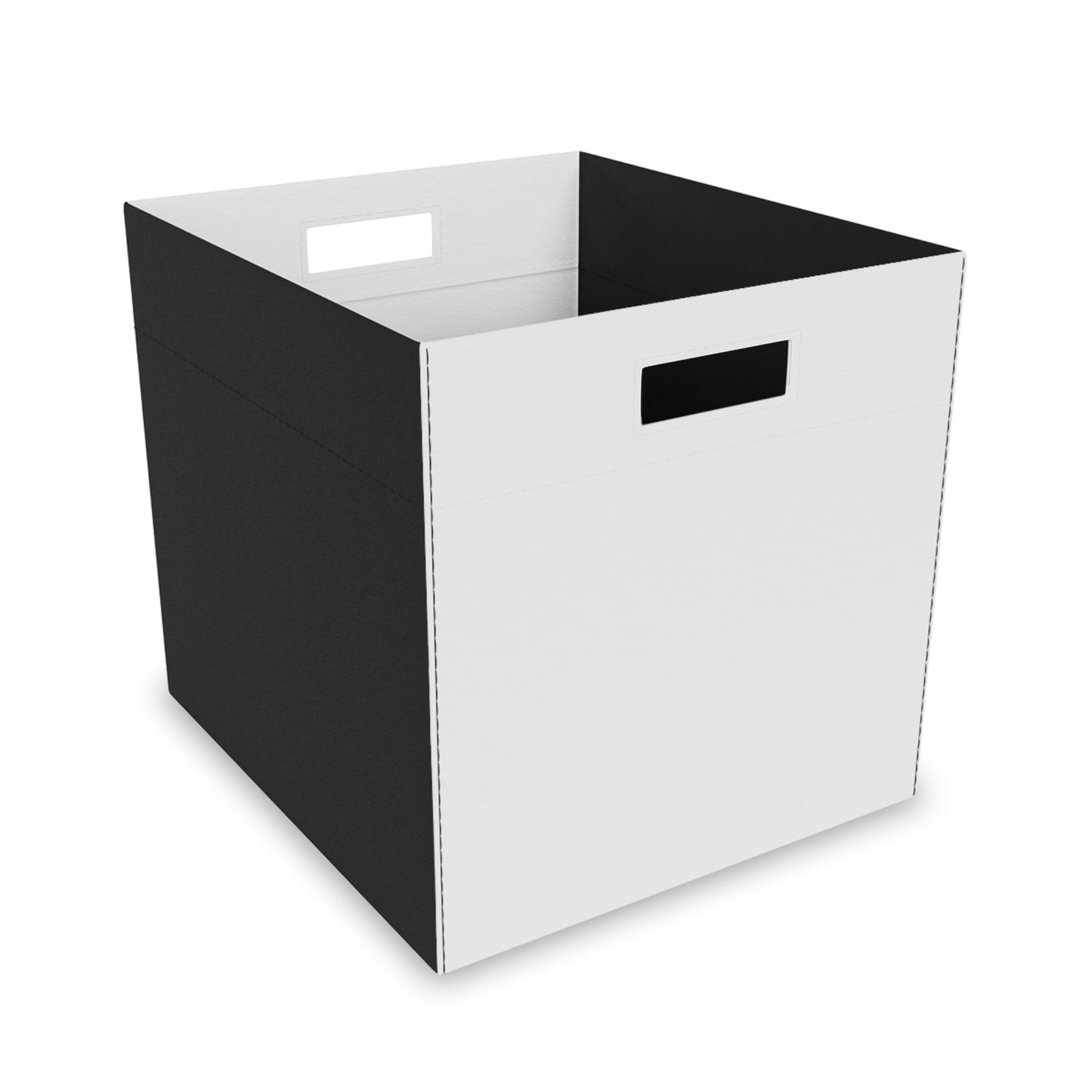 White Felt Storage Box Foldable Organizer Bin Home Storage Basket