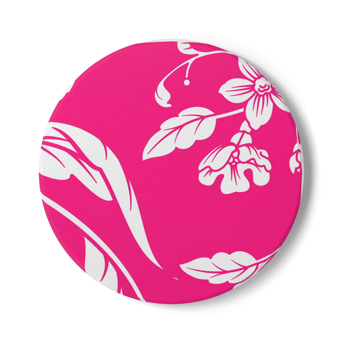 Pink Floral Ceramic Coaster Coordinated Collection