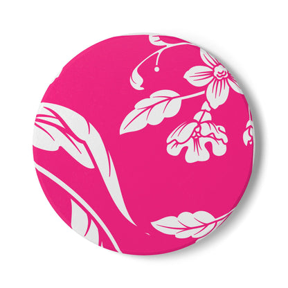 Pink Floral Ceramic Coaster Coordinated Collection