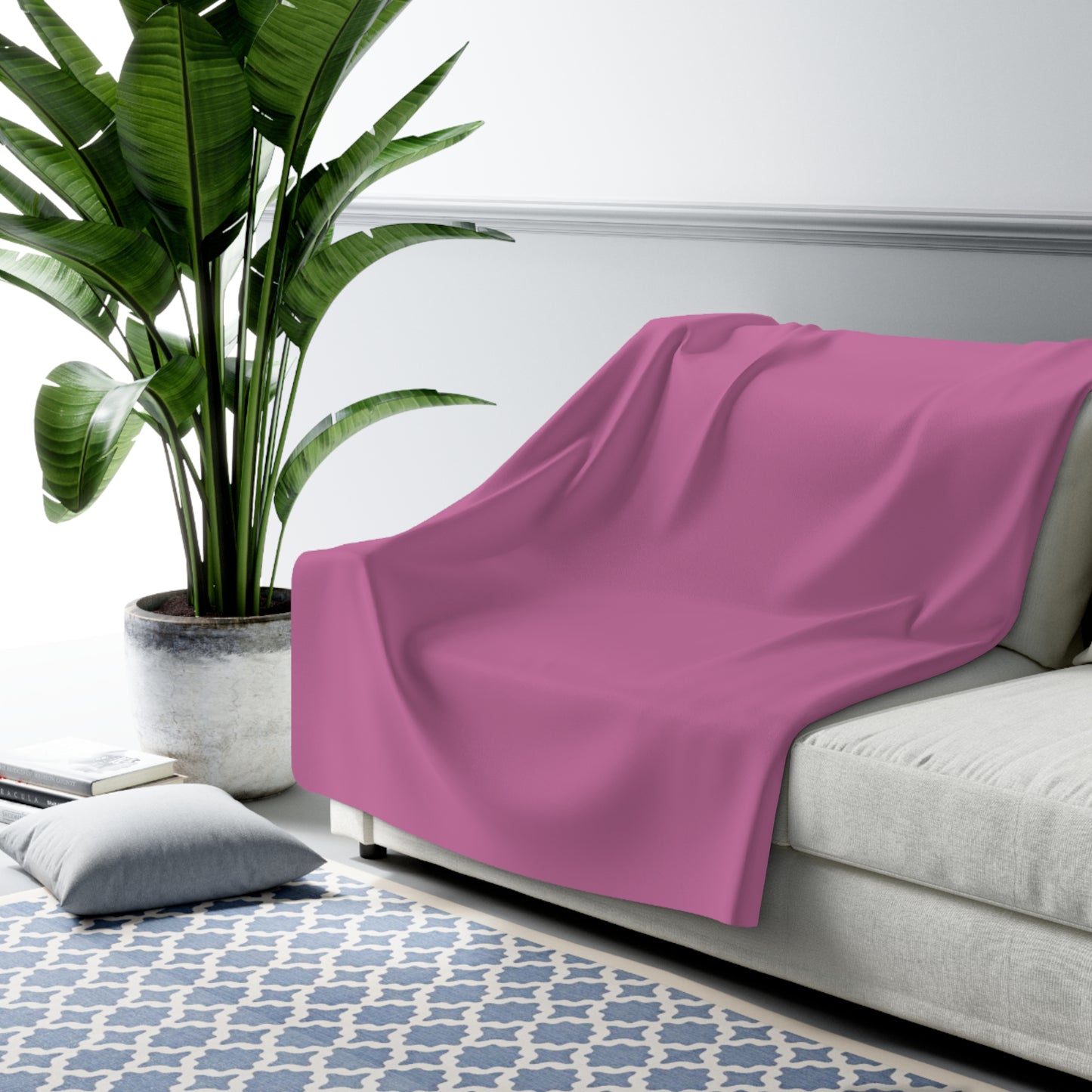 Lilac Wine Sherpa Fleece Blanket Cozy Plush Throw 3 Sizes Soft Warm Blanket