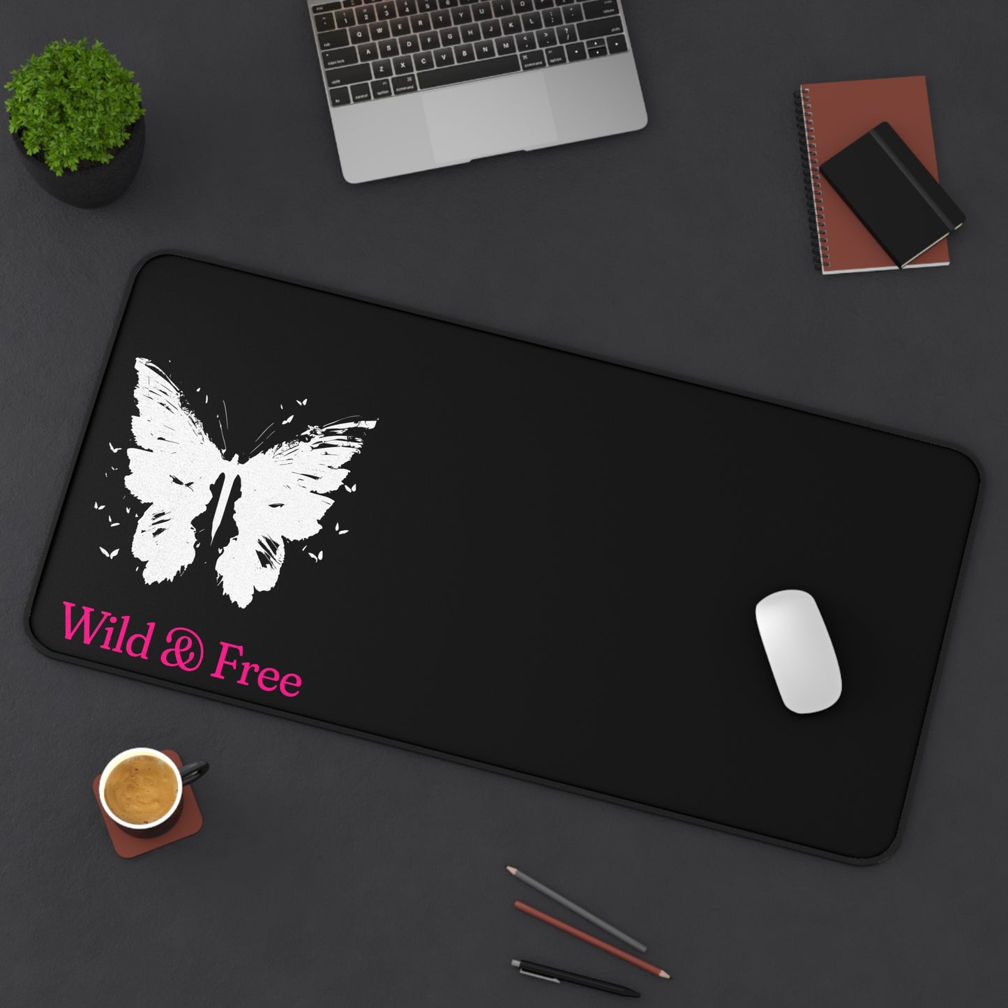Wild & Free Butterfly Desk Pad
