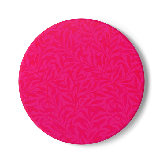 Pink Leaves Coaster Square or Round Color Coordinated Collection