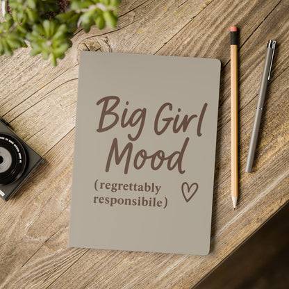Warm Stone Big Girl Mood A5 Lined Journal