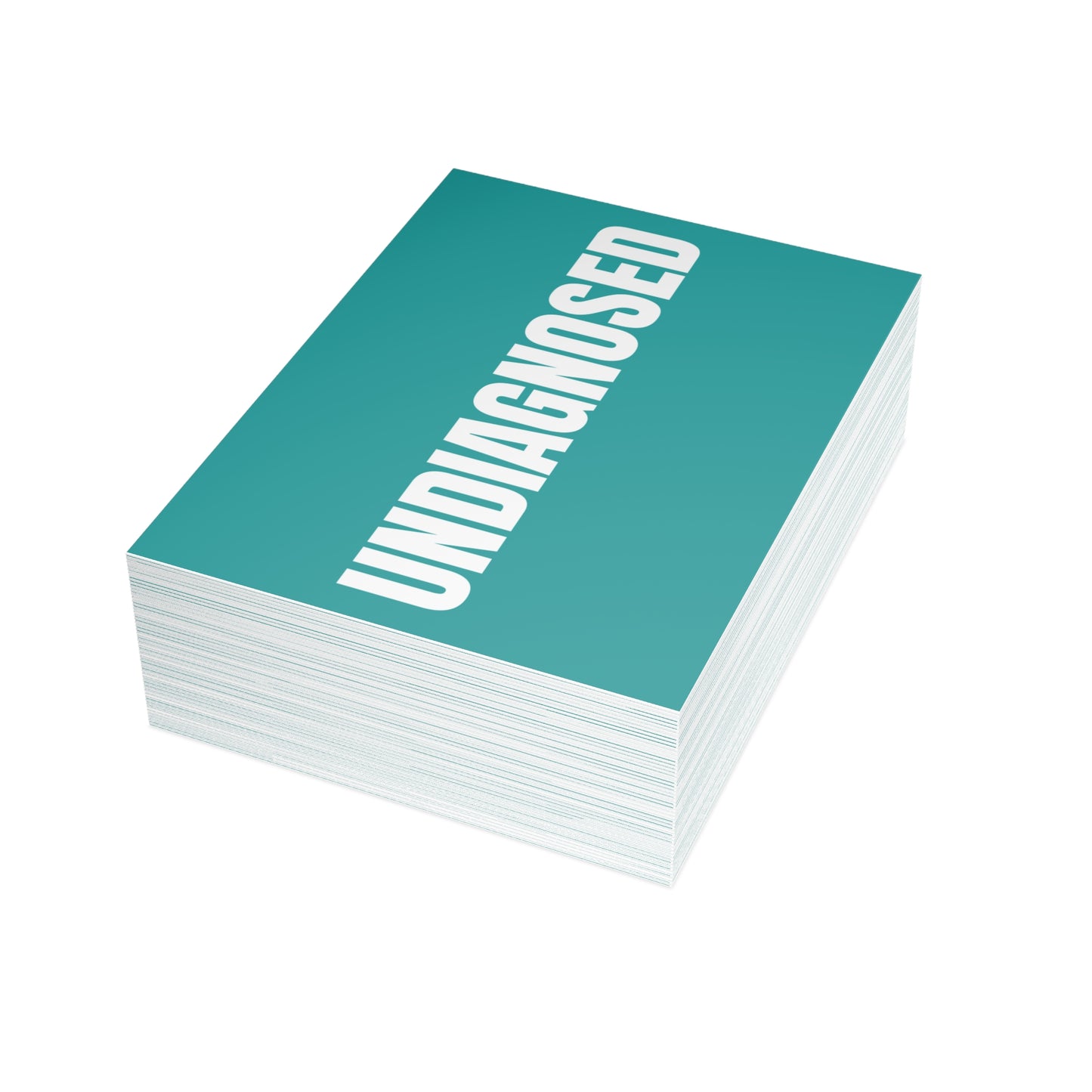 Deep Aqua Postcard Set Pack of 10, 30 or 50 w/ Envelopes | Coordinated Collection
