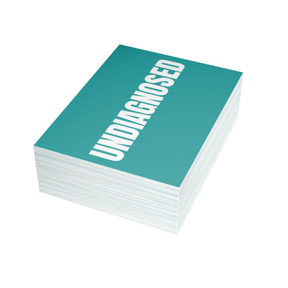 Deep Aqua Postcard Set Pack of 10, 30 or 50 w/ Envelopes | Coordinated Collection