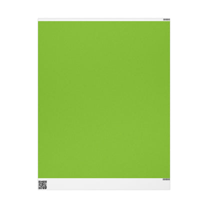 Muted Lime Wrapping Paper Matte or Glossy Gift Wrap 3 Sizes Fine Art Paper