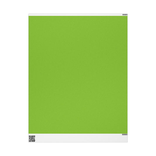 Muted Lime Wrapping Paper Matte or Glossy Gift Wrap 3 Sizes Fine Art Paper