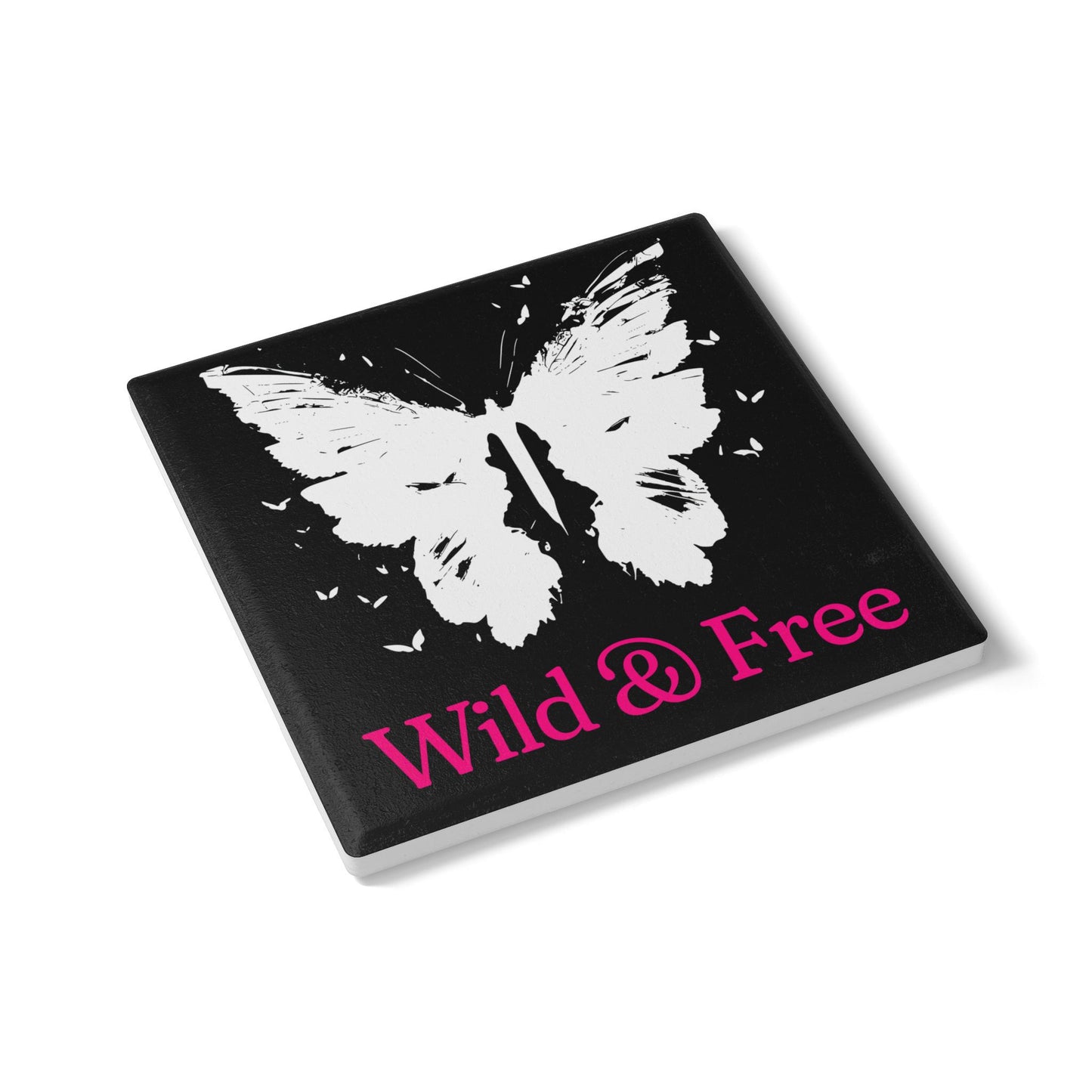 Wild & Free Butterfly Drink Coaster