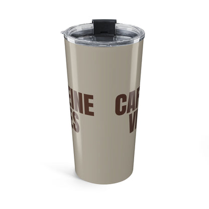 Warm Stone Caffeine Vibes 20oz Stainless Steel Tumbler | Color Coordinated Collection