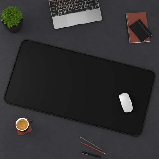 Black Desk Mat Color Coordinated Collection (12x18, 12x22, 16x32)