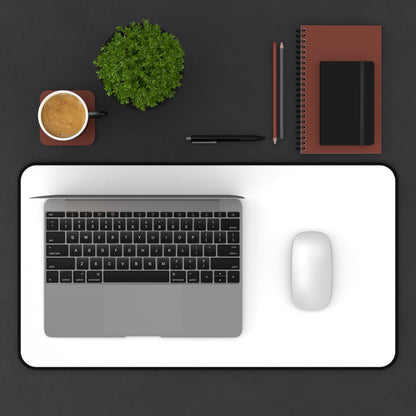 White Desk Mat Color Coordinated Collection (12x18, 12x22, 16x32)