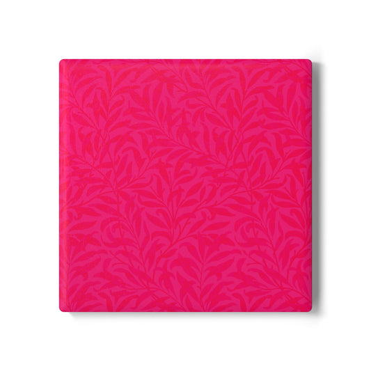 Pink Leaves Coaster Square or Round Color Coordinated Collection