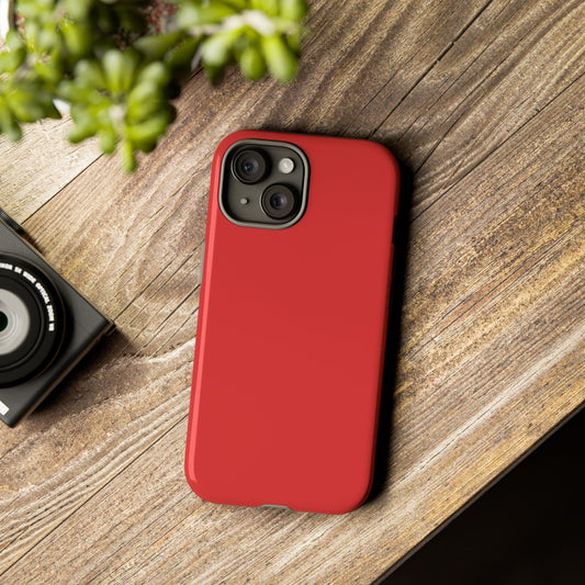 True Red Tough Cell Phone Case Matte or Glossy Protective Case iPhone Samsung